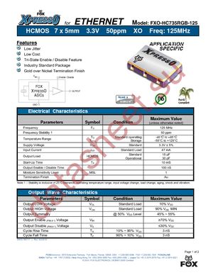 FXO-HC735RGB-125 datasheet  